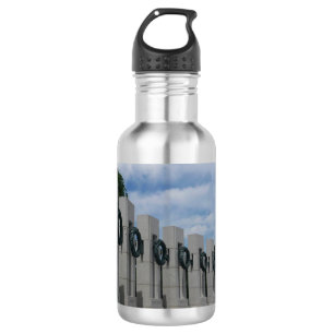 Kränze am World War II Memorial Edelstahlflasche