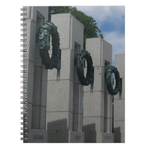 Kränze am World War II Memorial I Notizblock