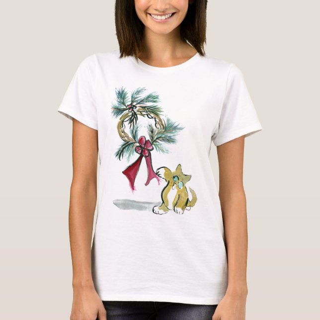 Kranzumbau durch Kätzchen T-Shirt (Vorderseite)
