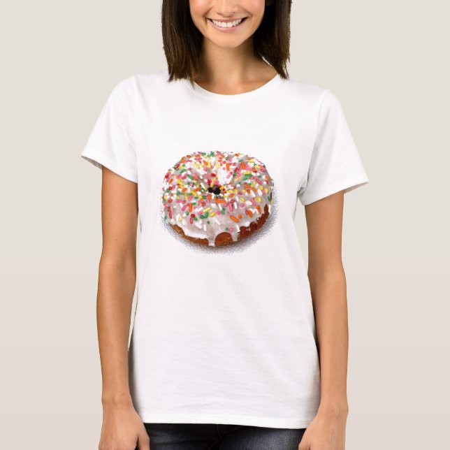 Krapfen festlich auf Weiß T-Shirt (Vorderseite)