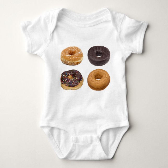 Krapfen-Foto-Kleid Baby Strampler (Vorderseite)