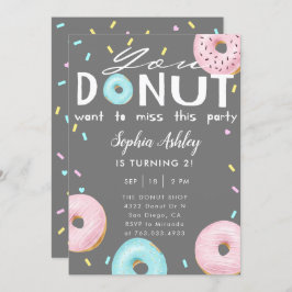 Krapfen-Fräulein This Party Birthday Einladung