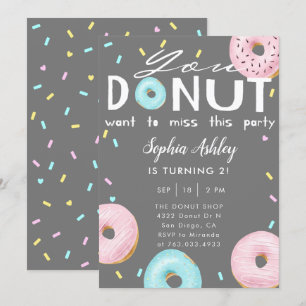 Krapfen-Fräulein This Party Birthday Einladung