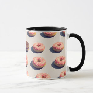 Krapfen in einer Gruppe Tasse