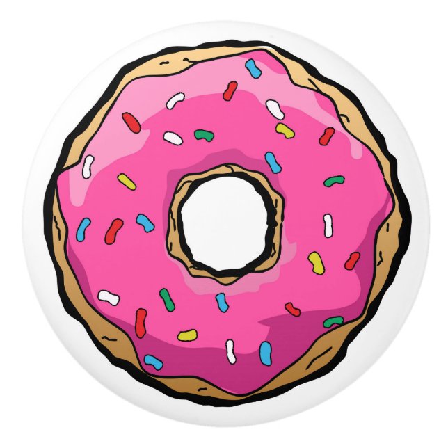 Krapfen-Kabinett-Griff Keramikknauf (Vorderseite)