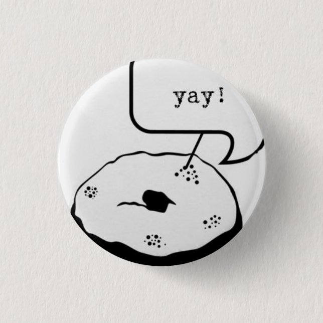Krapfen-Knopf Button (Vorderseite)