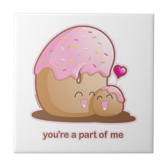 Krapfen-Paare Fliese (Vorderseite)