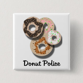 Krapfen-Polizei Button