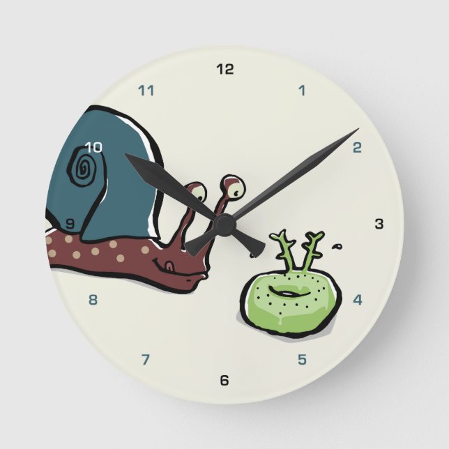 krapfen speschl edischn2 runde wanduhr (Vorderseite)