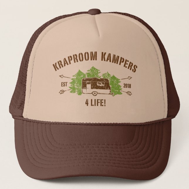 Kraproom Kampers 4 Leben - Hut 2 Truckerkappe (Vorderseite)