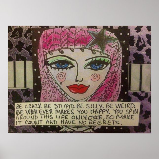 KRASCH, STUPID, ALBERN SEIN, WEIRD SEIN, POSTER (Vorne)