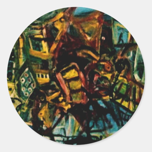 KRASH DAS Tor Runder Aufkleber (Vorderseite)