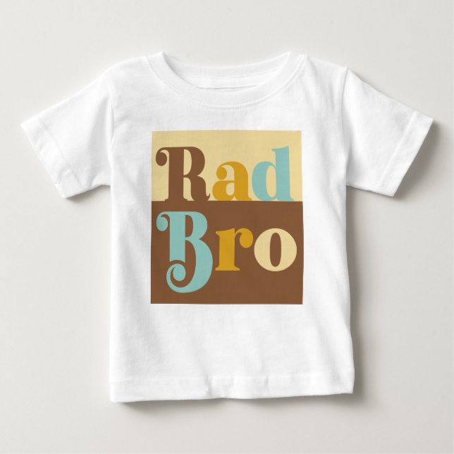 Krass Bro Big Brother Retro Säugling T - Shirt (Vorderseite)