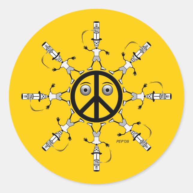 Krass Hatter #1 Runder Aufkleber (Vorderseite)