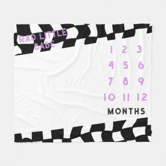 "Krass Little Babe" Karo Milestone Fleece Blanket