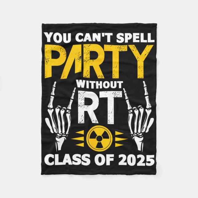 Krass Tech Student Rt Cl von 2025 Radiology Gradua Fleecedecke (Vorderseite)