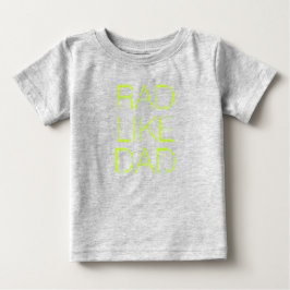 Krass Wie Vater Nebel grün minimalistische Typogra Baby T-shirt