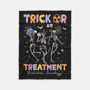 Krasse Behandlung der Trick- oder Halloween-Radiat Fleecedecke