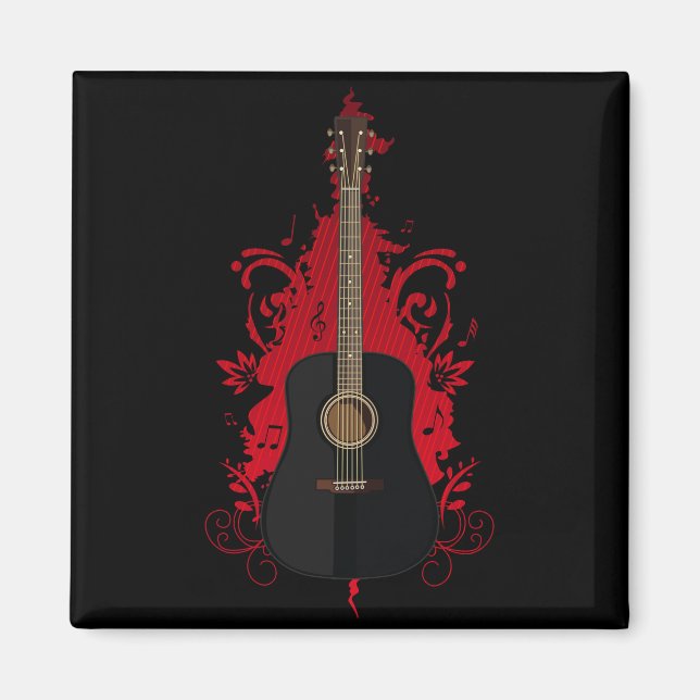 Krasse Gitarre Magnet (Vorne)