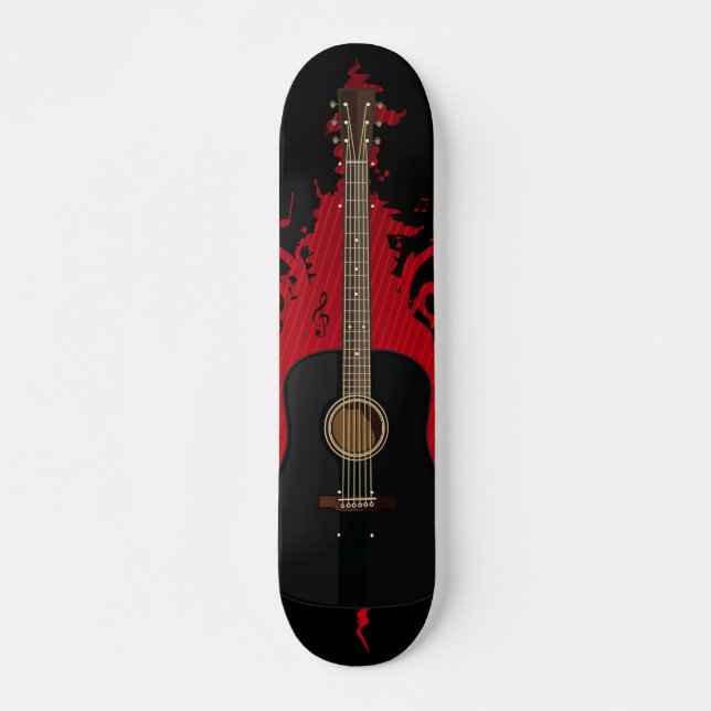 Krasse Gitarre Skateboard (Vorne)