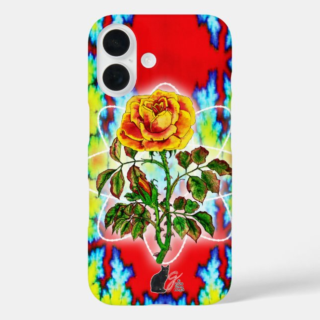 Krasse Krasse Rose Case-Mate iPhone Hülle (Rückseite)