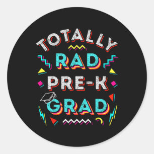 Krasse Pre-k Grad Geschenk Spaß Junge Girl Prek Ab Runder Aufkleber