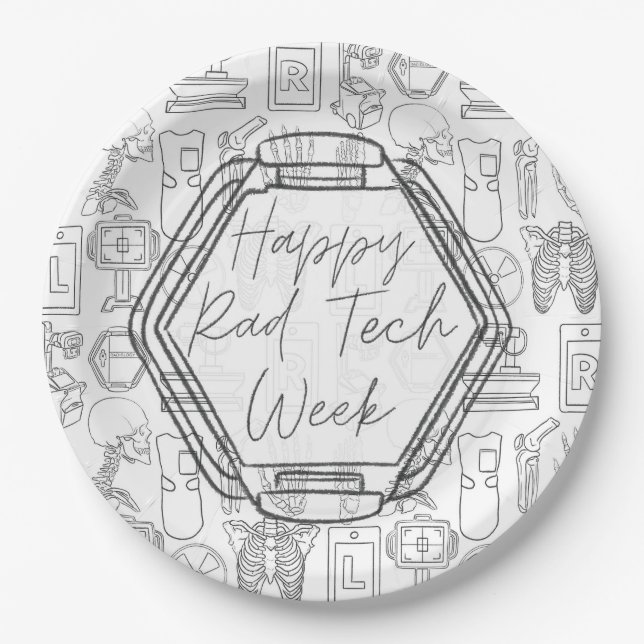Krasse Tech-Woche Pappteller (Vorderseite)