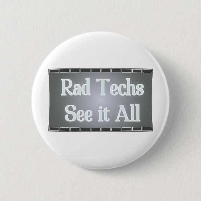 Krasse Techs sehen es aller (Röntgenstrahl-Film) Button (Vorderseite)