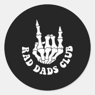 Krasse Väter Club Funny Vatertag Coole Väter Club Runder Aufkleber