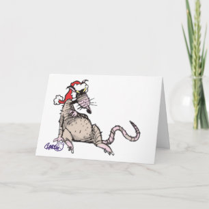Krasse Weihnachtskarte Feiertagskarte