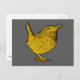 Krasser Gelbbvogel Postkarte (Vorne/Hinten)
