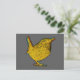 Krasser Gelbbvogel Postkarte (Stehend Vorderseite)