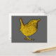 Krasser Gelbbvogel Postkarte (Vorderseite/Rückseite Beispiel)