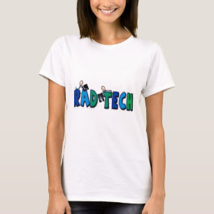 Krasser Tech mit Stock-Leute-und T-Shirt