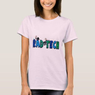 Krasser Tech mit Stock-Leute-und T-Shirt