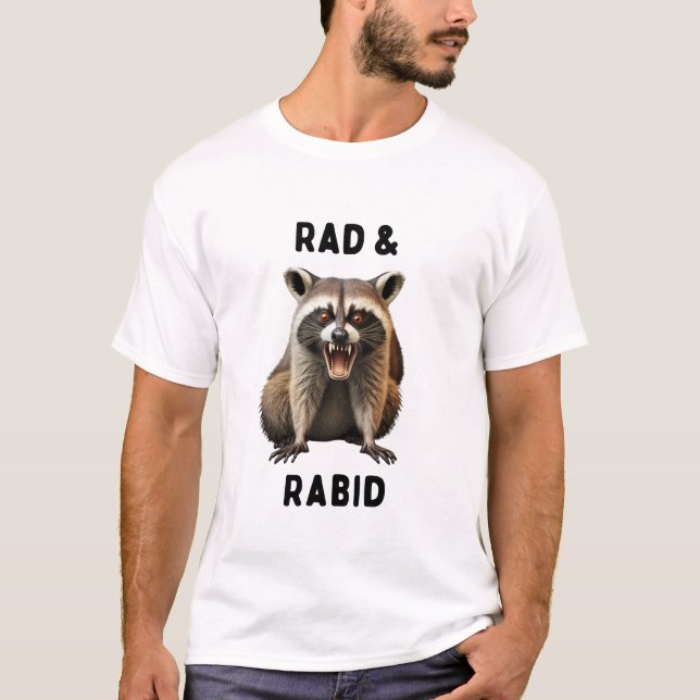 Krasser und leichter Raccoon-T - Shirt (Vorderseite)