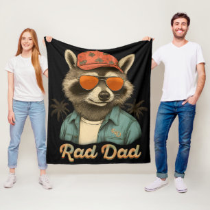Krasser Vater Funny Happy Vatertag Vintag Fleecedecke