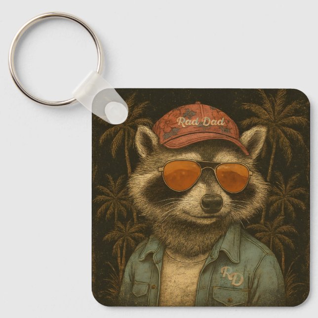 Krasser Vater Funny Happy Vatertag Vintag Schlüsselanhänger (Vorderseite)