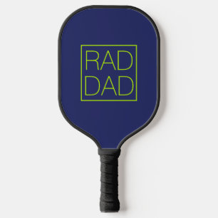 Krasser Vater Neon grün Marineblau minimalistisch Pickleball Schläger