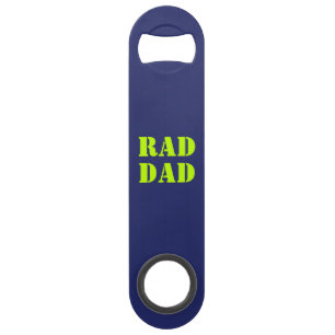 Krasser Vater Neon grün Marineblau moderne Typogra Speed Flaschenöffner