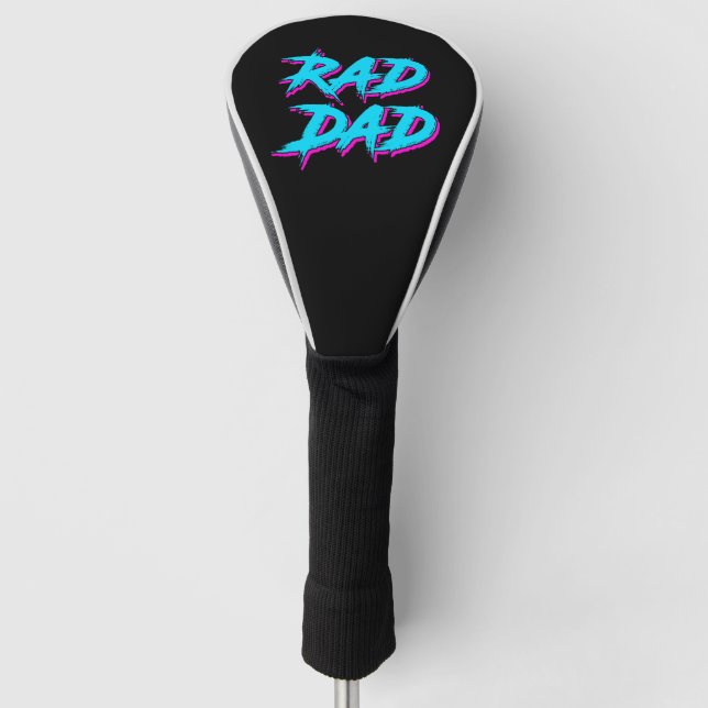 Krasser Vater Retro 80 Golf Headcover (Vorderseite)