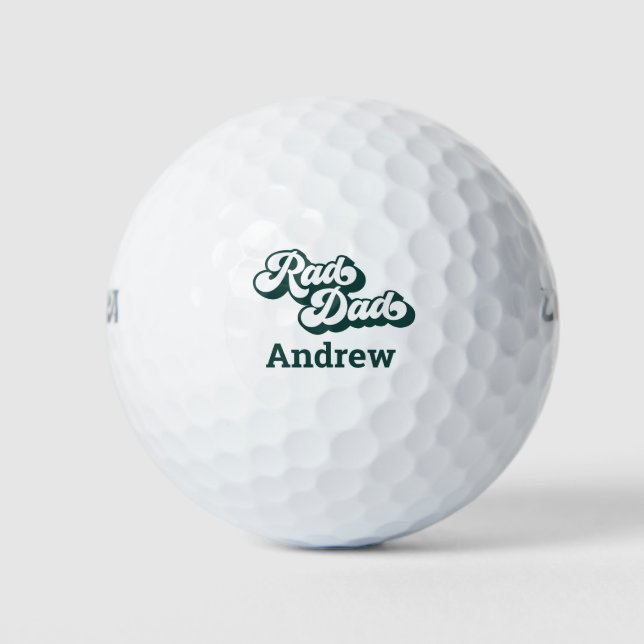 Krasser Vater Retro-Typ Personalisierte Golfbälle (Vorderseite)