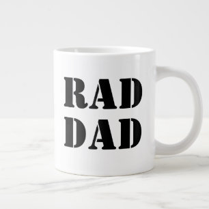 Krasser Vater Schwarz-weiß moderne Typografie cool Jumbo-Tasse