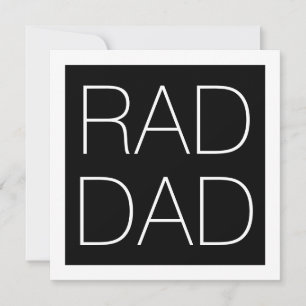 Krasser Vater Schwarz-weißer Platz minimalistisch  Karte