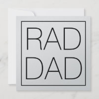 Krasser Vater schwarze Typografie Quadrat minimali