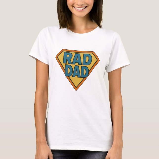 Krasser Vater Super Papa T - Shirt (Vorderseite)