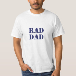 Krasser Vater weiß & marineblau Moderne Typografie T-Shirt