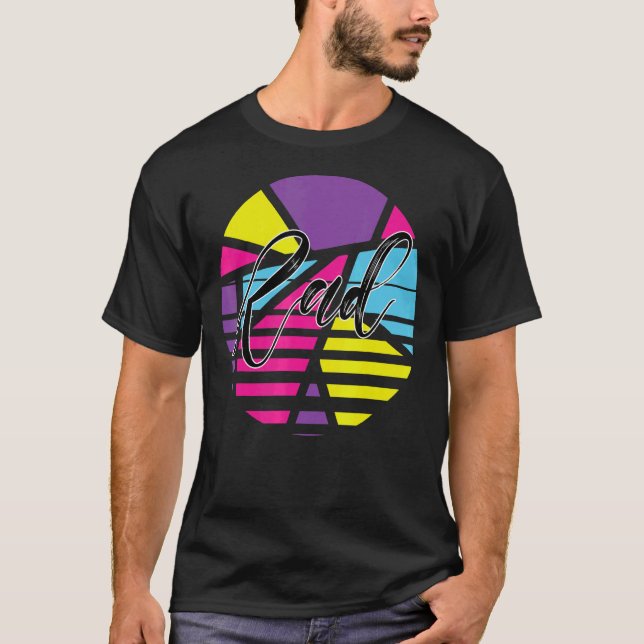 Krasses psychedelisches Design in Liebe der 80er J T-Shirt (Vorderseite)