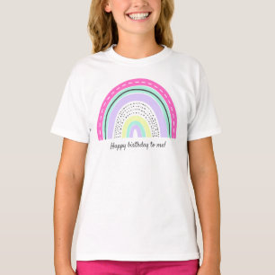 Krasses Rainbow Girl's Birthday Niedliches koordin T-Shirt
