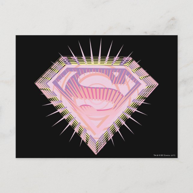 Krasses Supergirl-Logo Postkarte (Vorderseite)